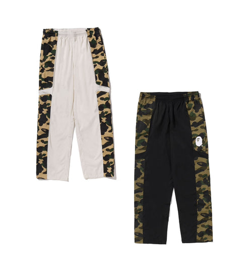 A BATHING APE 1ST CAMO RELAXED FIT TRACK PANTS