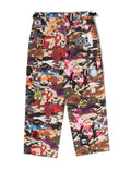 A BATHING APE HYBRID CAMO MULTI BADGE CARGO PANTS