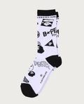 A BATHING APE BAPE GRAPHIC PATTERN SOCKS