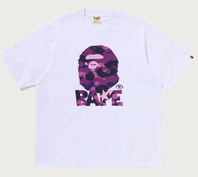 A BATHING APE COLOR CAMO APE HEAD RELAXED FIT TEE
