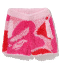 A BATHING APE Ladies' ABC CAMO LONG FUR JACQUARD SHORTS