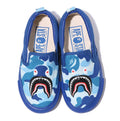 A BATHING APE BAPE KIDS ABC CAMO SHARK PATCH SLIP ON