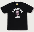 A BATHING APE Ladies' TIGER CAMO COLLEGE TEE