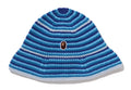 A BATHING APE APE HEAD ONE POINT STREIPE KNIT HAT