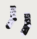 A BATHING APE BAPE GRAPHIC PATTERN SOCKS
