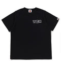 A BATHING APE BAPE KIDS BACK SHARK LOOSE FIT TEE