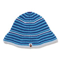 A BATHING APE APE HEAD ONE POINT STREIPE KNIT HAT