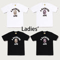 A BATHING APE Ladies' TIGER CAMO COLLEGE TEE