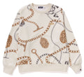A BATHING APE BAPE JEWELS CREWNECK  (WIDE FIT)
