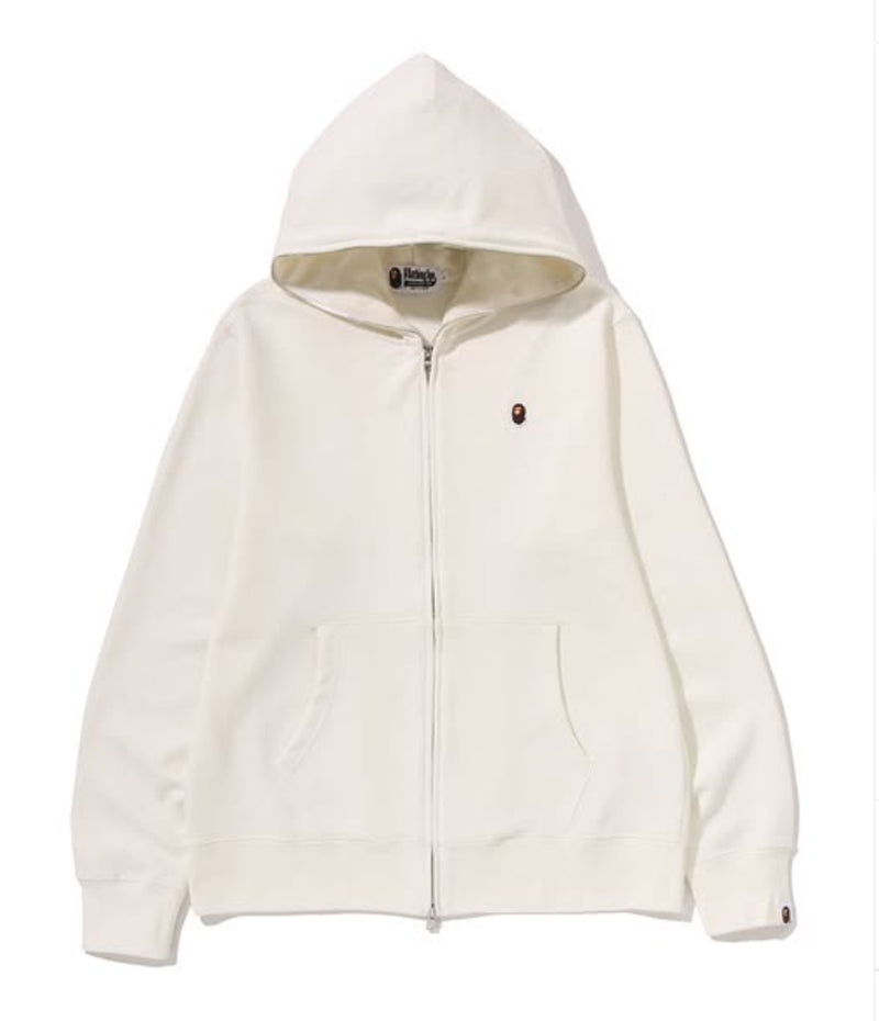 A BATHING APE ONE POINT REGULAR FIT FULL ZIP HOODIE