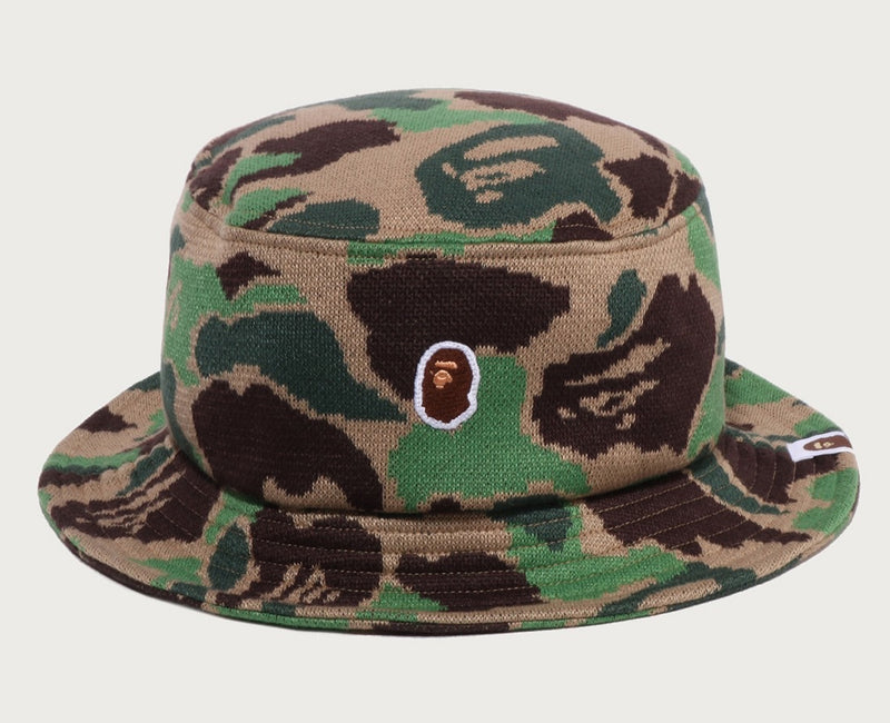 A BATHING APE ABC CAMO PILE JACQUARD BUCKET HAT
