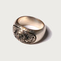 A BATHING APE BAPE BLACK ITEM #12 MAD FACE RING