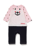 A BATHING APE BAPE KIDS BABY MILO MONOGRAM FACE FRIENDS ROMPERS
