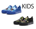 A BATHING APE BAPE KIDS ABC CAMO SHARK PATCH SLIP ON