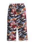 A BATHING APE HYBRID CAMO APE FACE LOGO RELAXED FIT SWEAT PANTS
