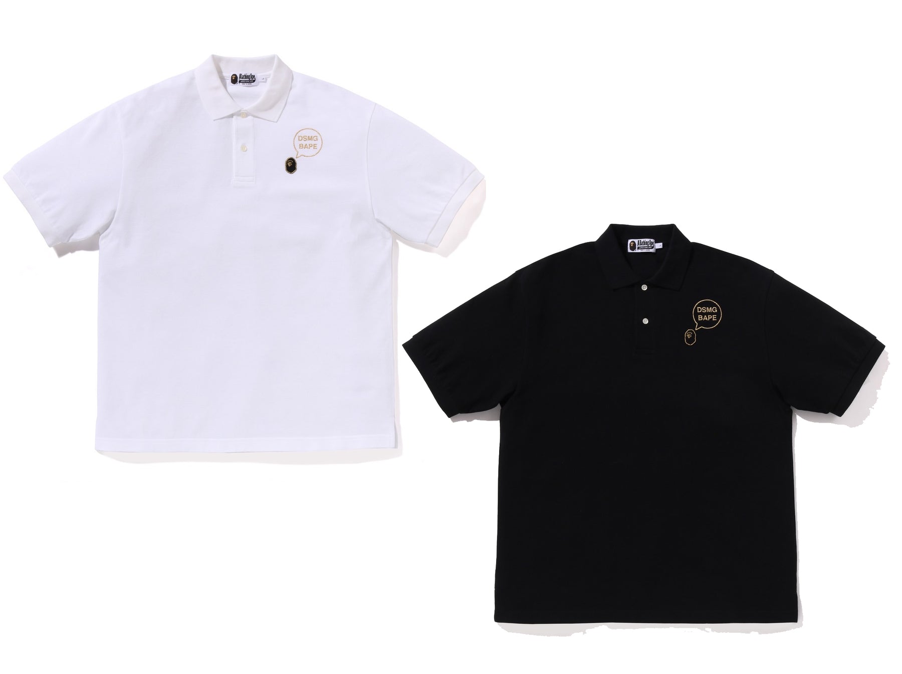 A BATHING APE BAPE x DSMG RELAXED FIT POLO SHIRT