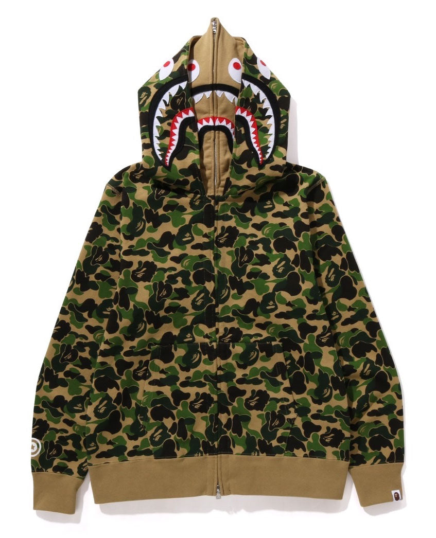Bape abc camo shark full zip hoodie black deals