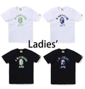 A BATHING APE Ladies' SCREEN CAMO COLLEGE TEE