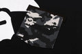A BATHING APE MULTI PIXEL CAMO MAD APE FACE POCKET TEE