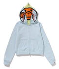 A BATHING APE Ladies' MILO SHARK CROPPED FULL ZIP DOUBLE HOODIE