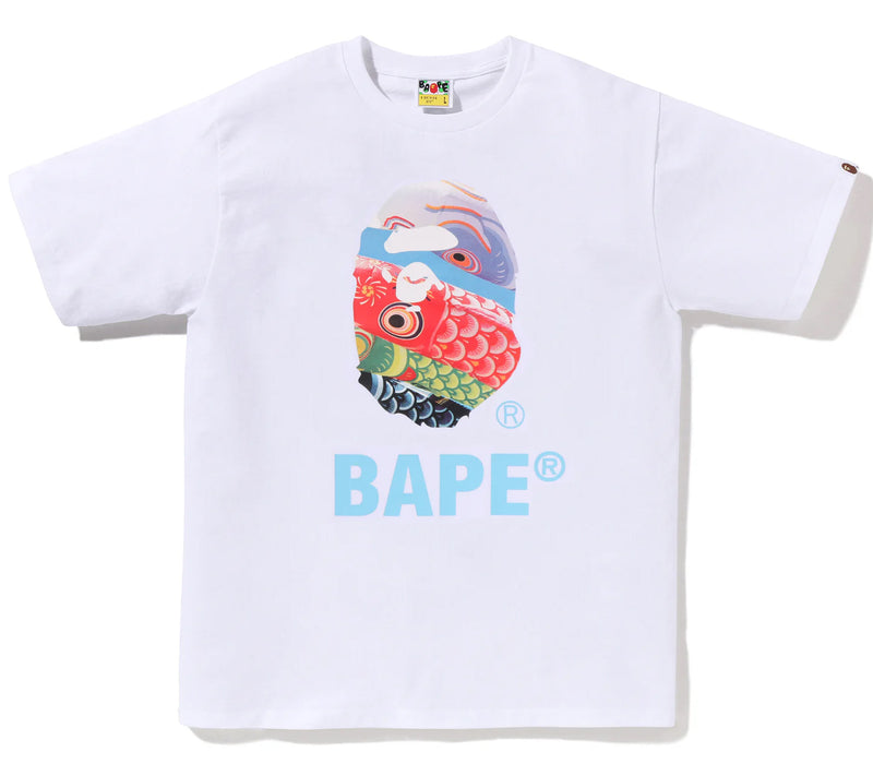 A BATHING APE CARP STREAMER PHOTO APE HEAD TEE