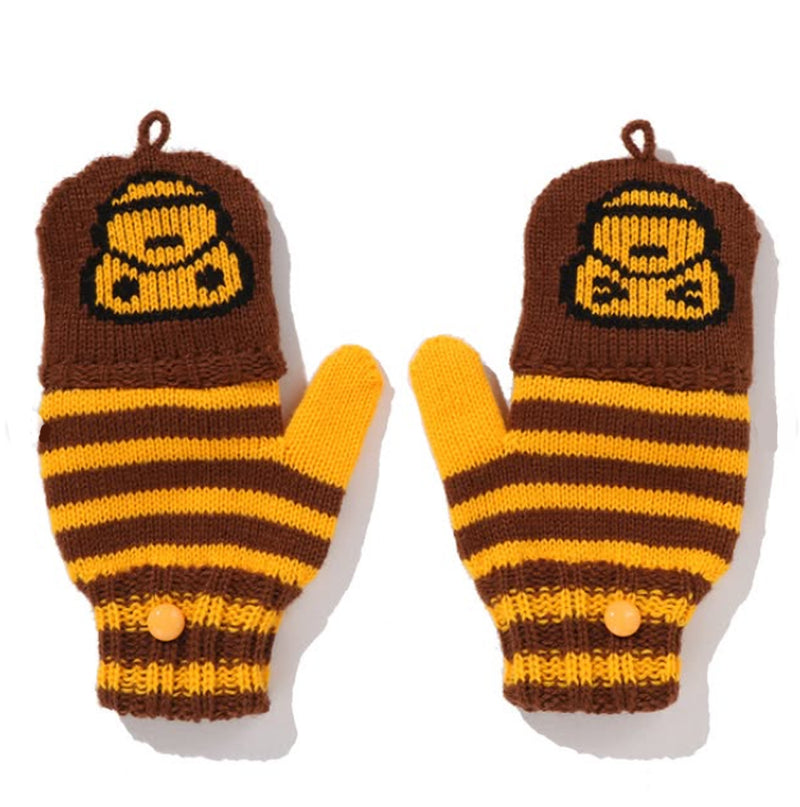 A BATHING APE BAPE KIDS BABY MILO KNIT GLOVES