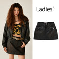 A BATHING APE Ladies' CAMO EMBOSSED WASHED RHINESTONE SKIRT