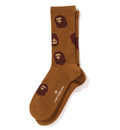 A BATHING APE APE HEAD PATTERN SOCKS