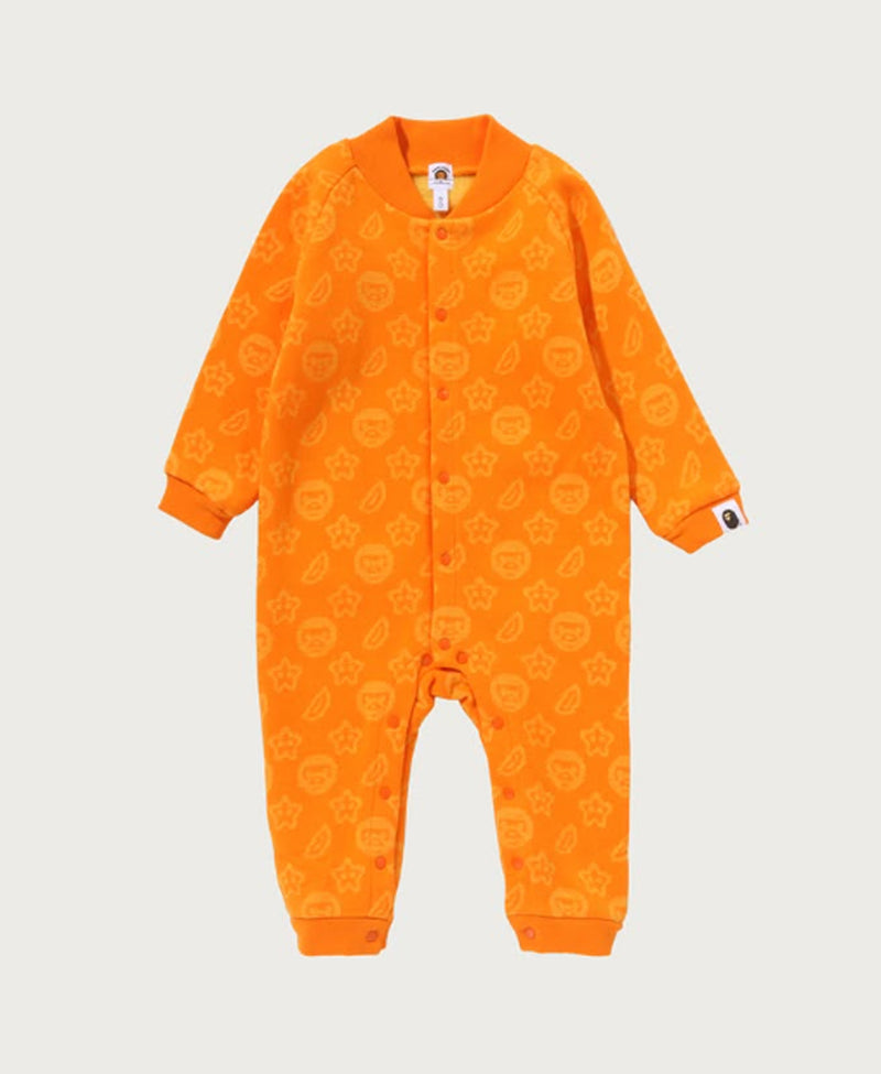 A BATHING APE BAPE KIDS TONAL MILOGRAM BANANA COVERALL
