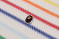 A BATHING APE GRADIENT RAINBOW STRIPE ONE POINT REGULAR FIT L/S TEE - happyjagabee store