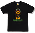 A BATHING APE Ladies' ABC CAMO MILO SHARK FZH TEE