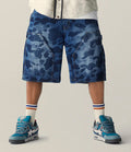 A BATHING APE 1ST CAMO DOUBLE KNEE 13 OZ RELAXED FIT DENIM SHORTS