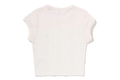 A BATHING APE Ladies' STA PATTERN JACQUARD APE HEAD ONE POINT CROPPED TEE