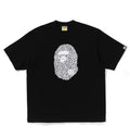 A BATHING APE WILD LEOPARD PATTERN APE HEAD RELAXED FIT TEE