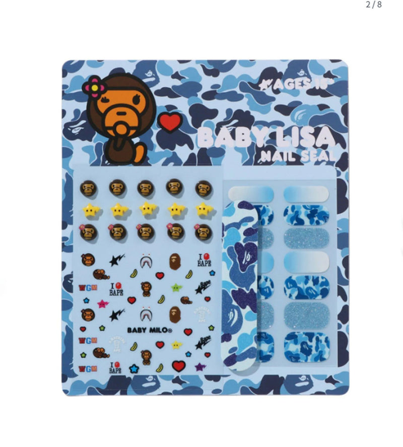 A BATHING APE Ladies' BABY LISA NAIL SEAL SET