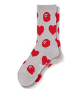 A BATHING APE Ladies' I LOVE BAPE MONOGRAM SOCKS