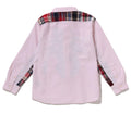 A BATHING APE BAPE KIDS BABY MILO PATCH OXFORD BD SHIRT