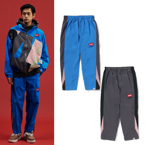 A BATHING APE BAPE BY KAZUKI KURAISHI SPACESHIP UNIFORM TRACK PANTS