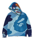 A BATHING APE ABC CAMO CROCHET SHARK RELAXED FIT FULL ZIP HOODIE