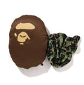 A BATHING APE ABC CAMO 2WAY APE HEAD NECK PILLOW