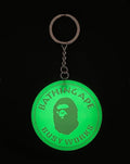 A BATHING APE GLOW IN THE DARK KEYCHAIN