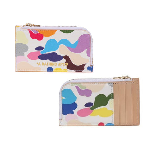 A BATHING APE Ladies' MULTI CAMO CARD CASE
