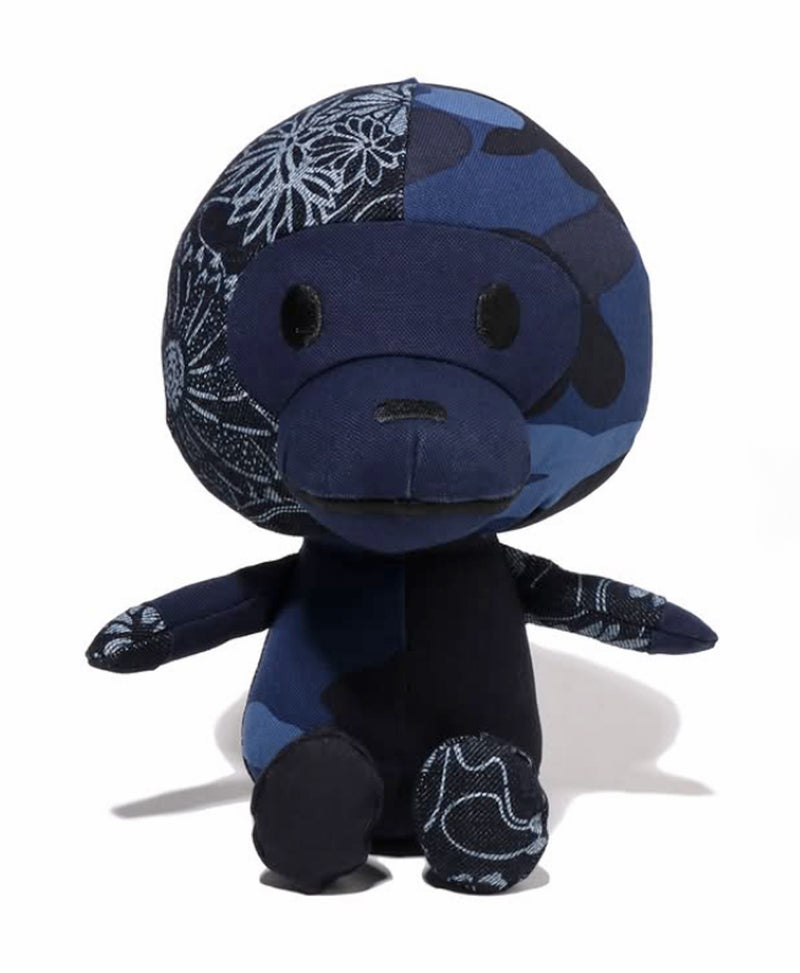 A BATHING APE PATCHWORK BABY MILO PLUSH DOLL
