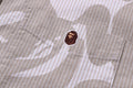 A BATHING APE STRIPE CAMO RELAXED FIT SHIRT