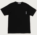 A BATHING APE LINE CAMO FLAG LABEL POCKET TEE