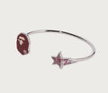A BATHING APE Ladies' APE HEAD AND STA CRYSTAL STONE BRACELET