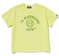 A BATHING APE Ladies' BABY MILO BLEACH DYE MINI TEE - happyjagabee store