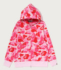 A BATHING APE ABC CAMO JACQUARD FULL ZIP HOODIE