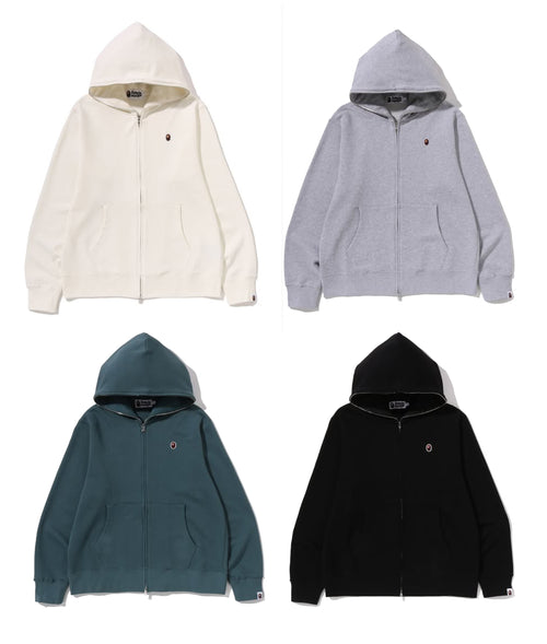 A BATHING APE ONE POINT REGULAR FIT FULL ZIP HOODIE