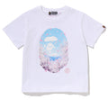 A BATHING APE Ladies' SAKURA PHOTO APE HEAD MINI TEE